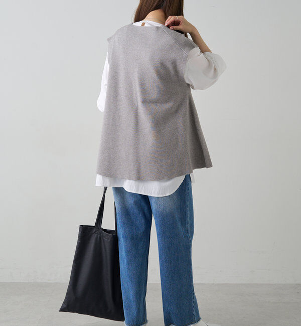  「ミラノリブニットベスト」|ニット・セーター|