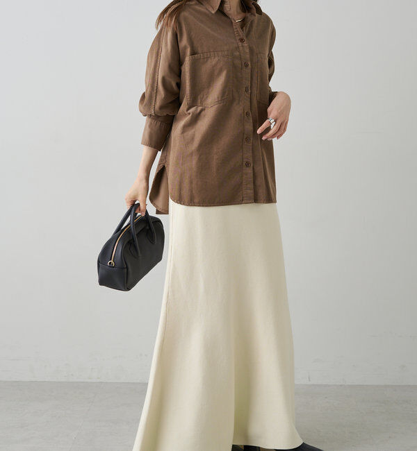  「ミラノリブニットスカート」|スカート|