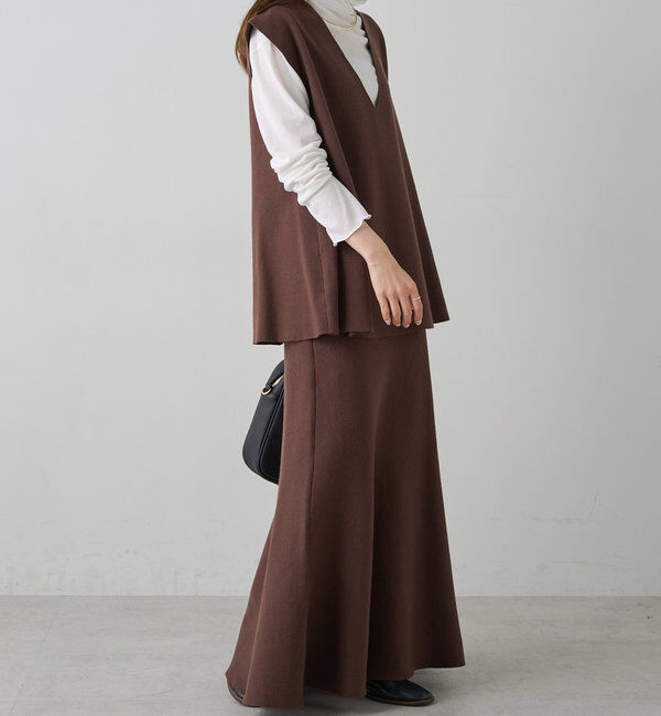  「ミラノリブニットスカート」|スカート|