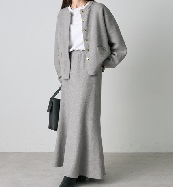  「ミラノリブニットスカート」|スカート|