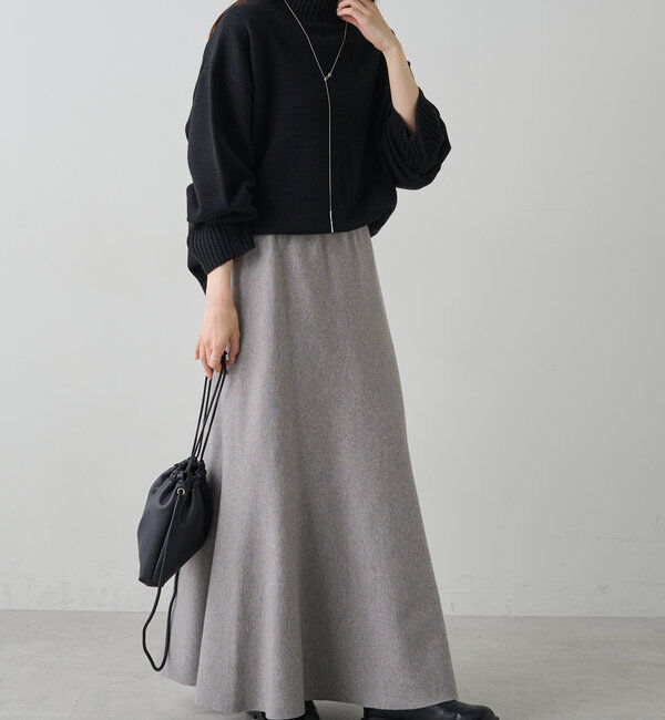  「ミラノリブニットスカート」|スカート|