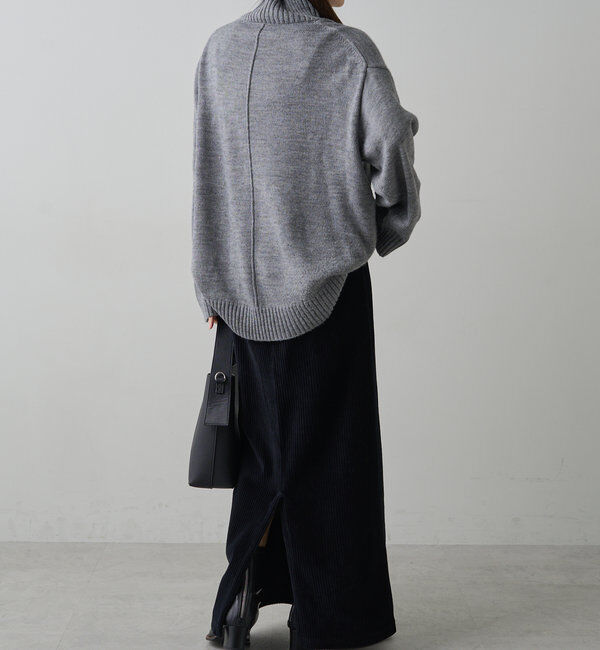  「【手洗いOK】ハンドウォッシャブルハイネックニット」|ニット・セーター|