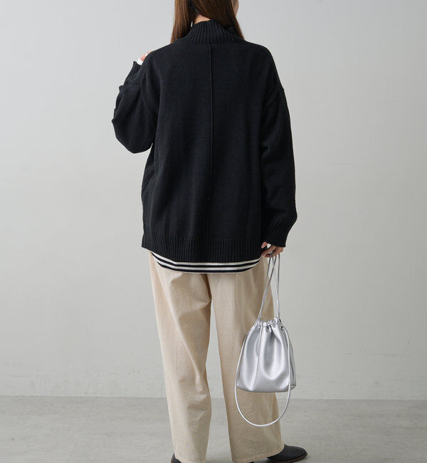  「【手洗いOK】ハンドウォッシャブルハイネックニット」|ニット・セーター|