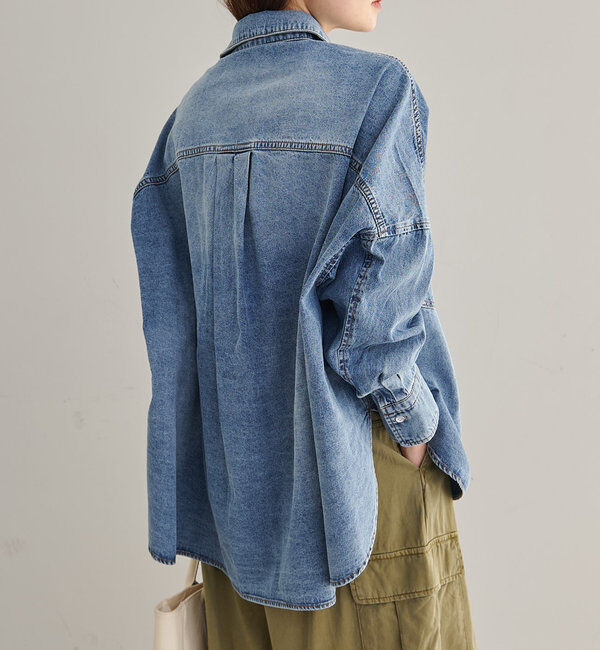  「ヴィンテージライクデニムシャツ」|シャツ・ブラウス|