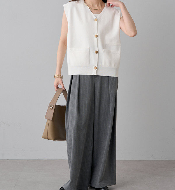  「【Du noir】ニットジレベスト」|ニット・セーター|