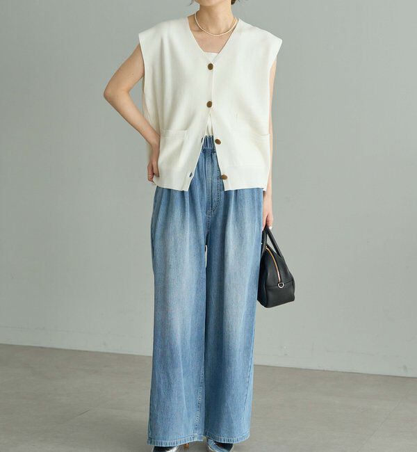  「【Du noir】ニットジレベスト」|ニット・セーター|