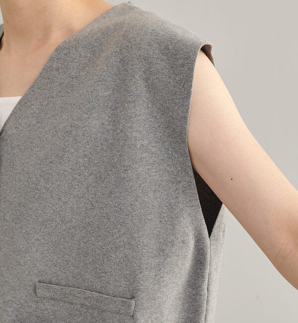  「【Du noir】ニットジレベスト」|ニット・セーター|