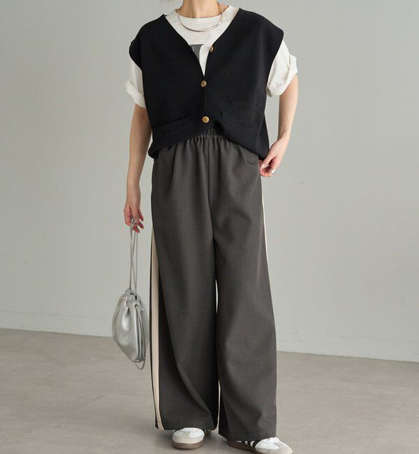  「【Du noir】ニットジレベスト」|ニット・セーター|