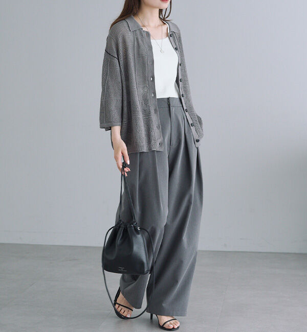  「【リバイバル/WEB限定】ツータックスラックスパンツ」|スラックス|