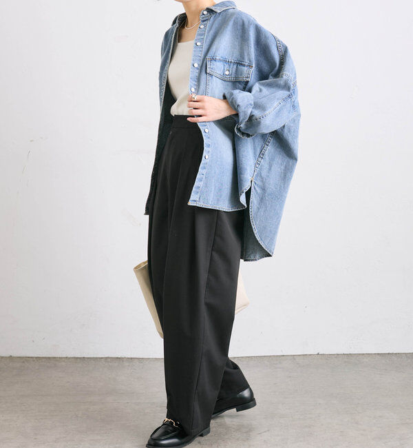  「【リバイバル/WEB限定】ツータックスラックスパンツ」|スラックス|