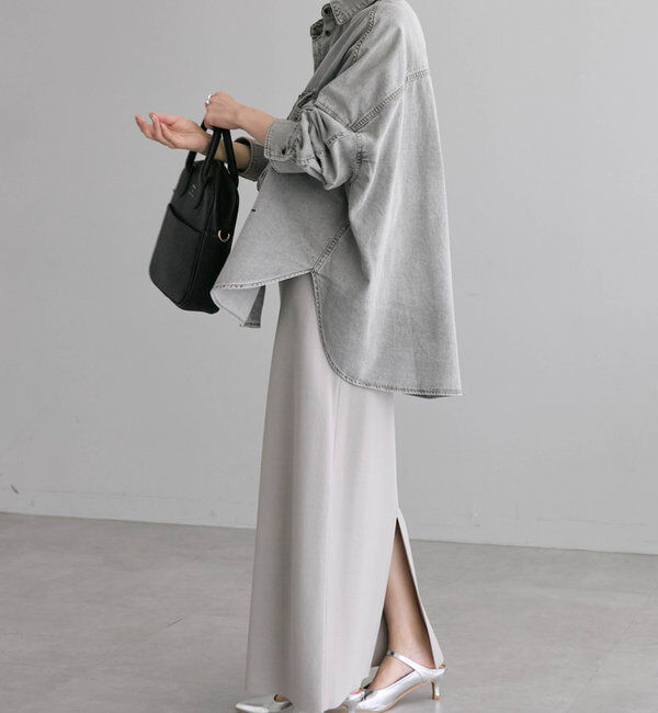  「《新色登場！/リバイバル》【-3kg見え / Du noir】ナロースカート」|スカート|