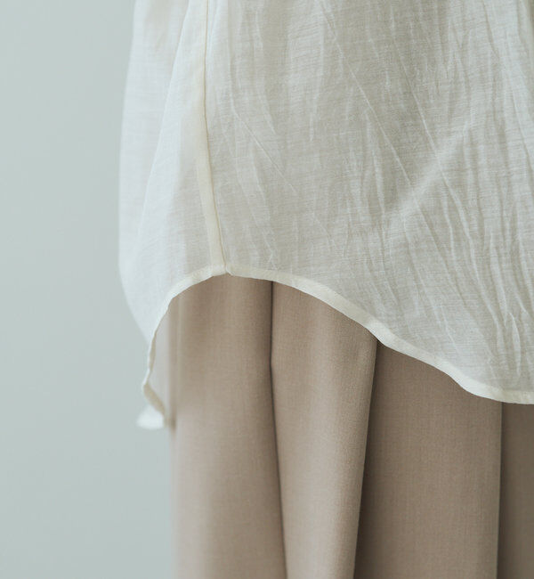  「【25th】シアーシルクコットンスキッパーブラウス」|シャツ・ブラウス|