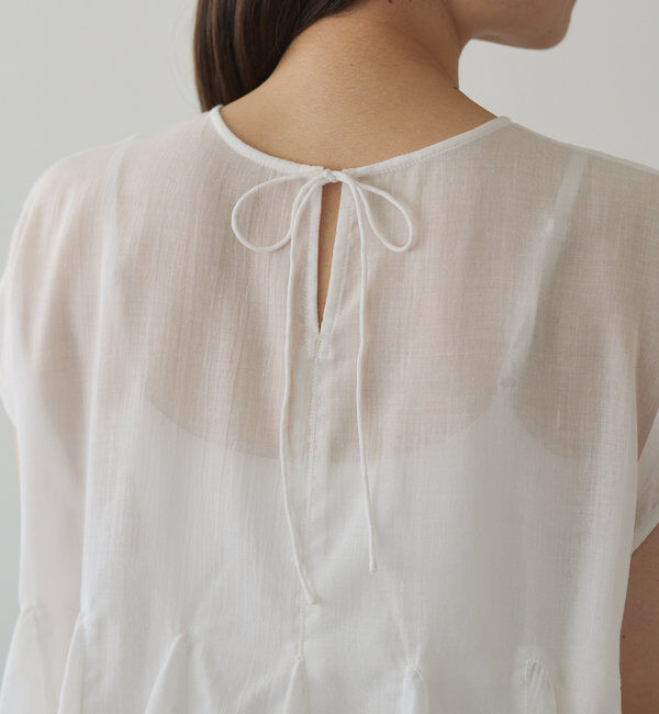  「マチ付きペプラム2WAYブラウス」|プルオーバー|