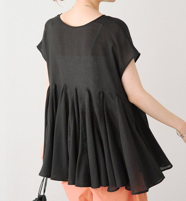  「マチ付きペプラム2WAYブラウス」|プルオーバー|