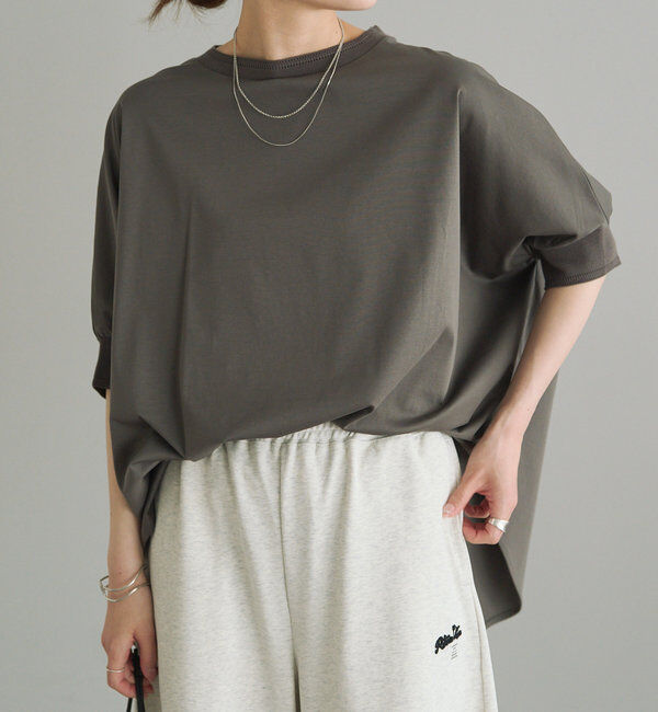  「両面シルケットリブ袖Tシャツ」|Tシャツ・カットソー|