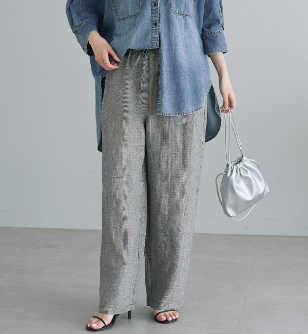  「リネンウエストゴムイージーパンツ」|その他|