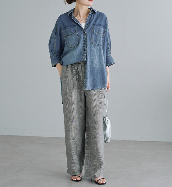  「リネンウエストゴムイージーパンツ」|その他|