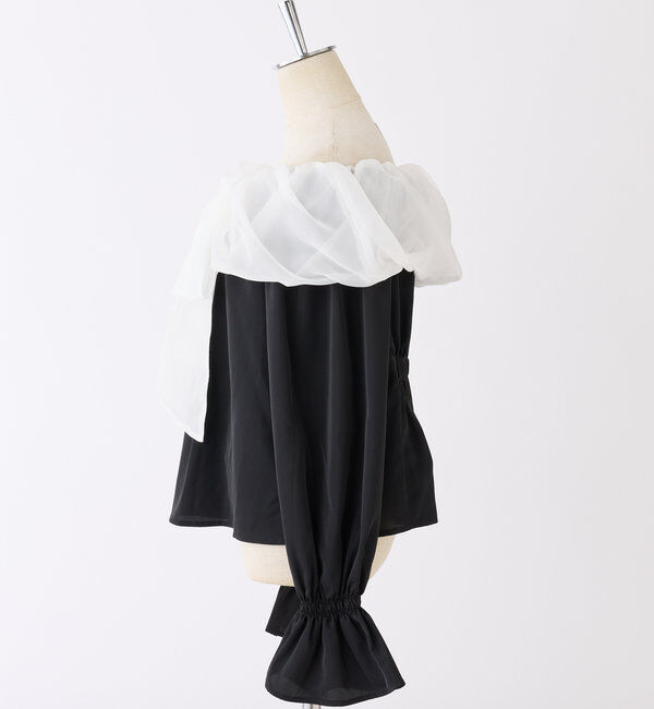  「オフショルリボンブラウス」|シャツ・ブラウス|