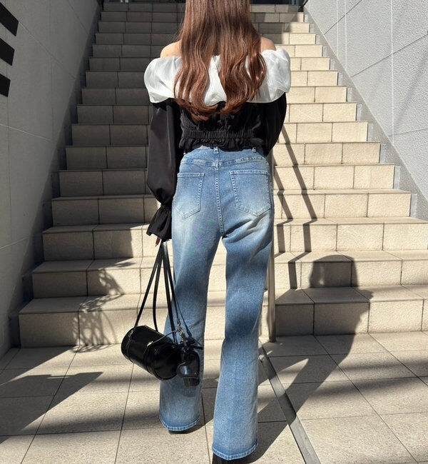  「オフショルリボンブラウス」|シャツ・ブラウス|