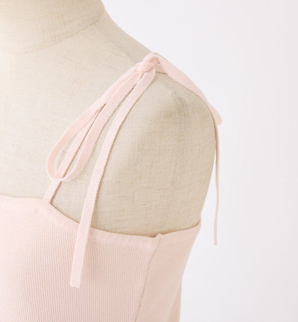  「インナー&times;袖リボンカーデアンサンブル」|ニット・セーター|