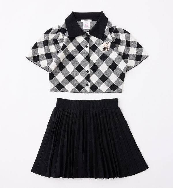  「【mikko コラボ】刺繍入りポロ衿セットアップ」|ワンピース|