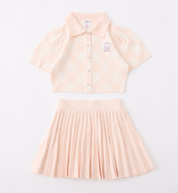  「【mikko コラボ】刺繍入りポロ衿セットアップ」|ワンピース|