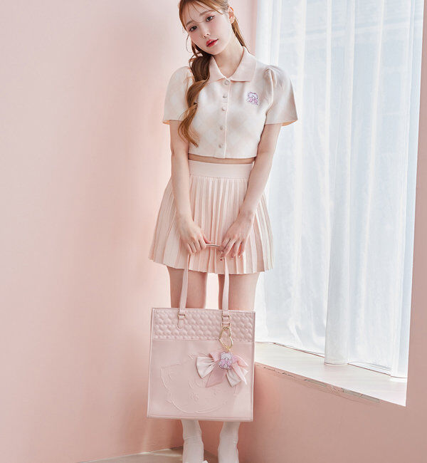  「【mikko コラボ】刺繍入りポロ衿セットアップ」|ワンピース|