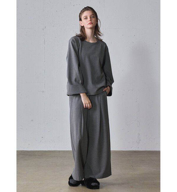 MIDIUMISOLID「MIDIUMISOLID for Ladies ラウンドネックプルオーバー」|Tシャツ・カットソー|