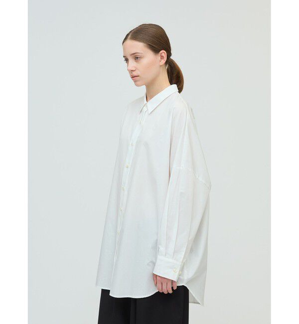 mizuiro ind「mizuiro ind ワイドチュニックシャツ」|シャツ・ブラウス|