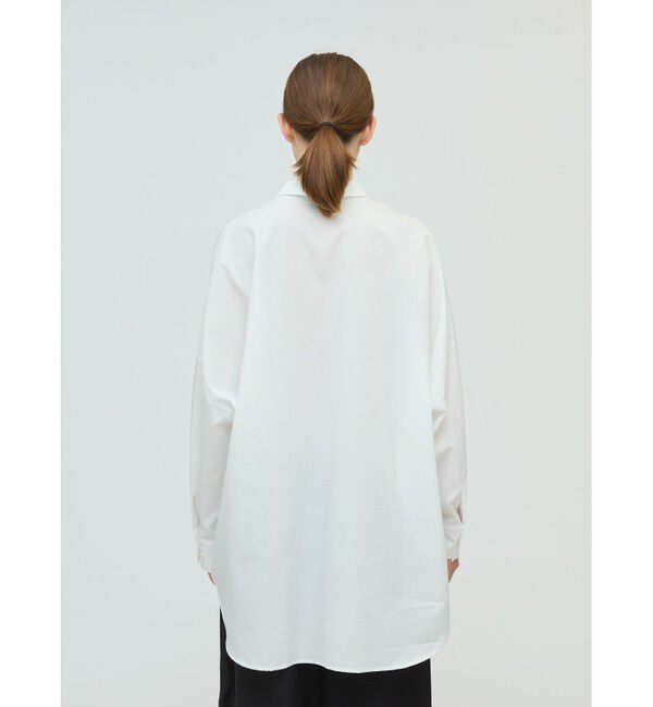 mizuiro ind「mizuiro ind ワイドチュニックシャツ」|シャツ・ブラウス|