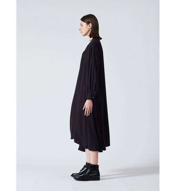 mizuiro ind「mizuiro ind T/Rスタンドカラーフレアワンピース」|ワンピース|