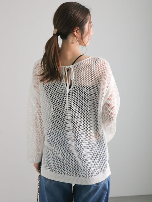 Te chichi「メッシュニット」|ニット・セーター|オフホワイト