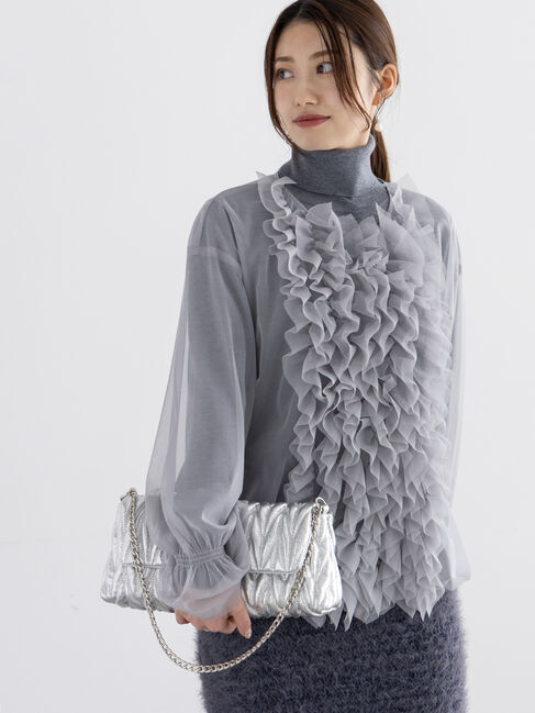 Te chichi「チュールレイヤードフリルブラウス」|シャツ・ブラウス|