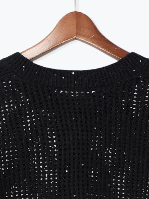 Te chichi「スパンコールメッシュカーデ」|カーディガン|