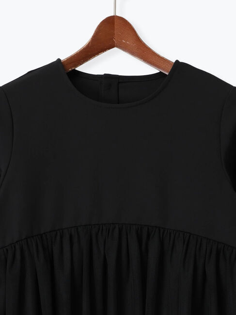 Te chichi「【セレモニーアイテム】チュールギャザーヘムドッキングブラウス（セットアップ可）」|シャツ・ブラウス|