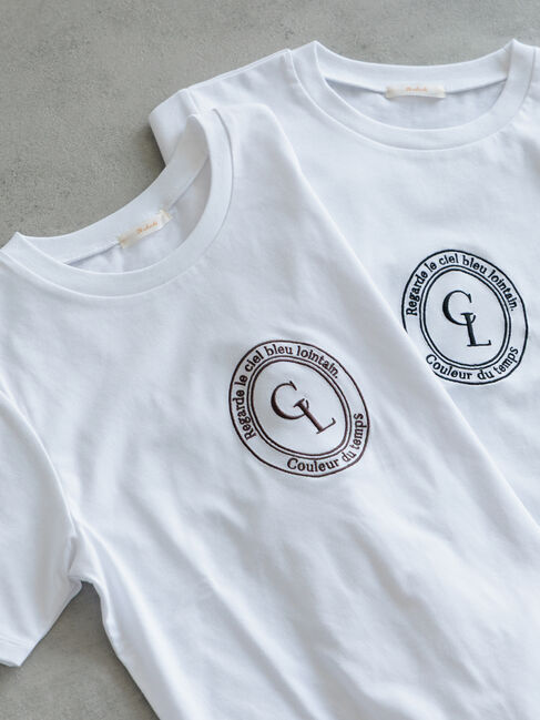 Te chichi「イニシャルロゴ刺繍スタンダートTシャツ」|Tシャツ・カットソー|