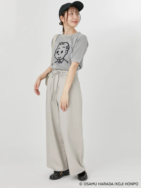 Te chichi TERRASSE「【OSAMU GOODS&times;Te chichi TERRASSE】柄アソート半袖ジャカードニット」|ニット・セーター|