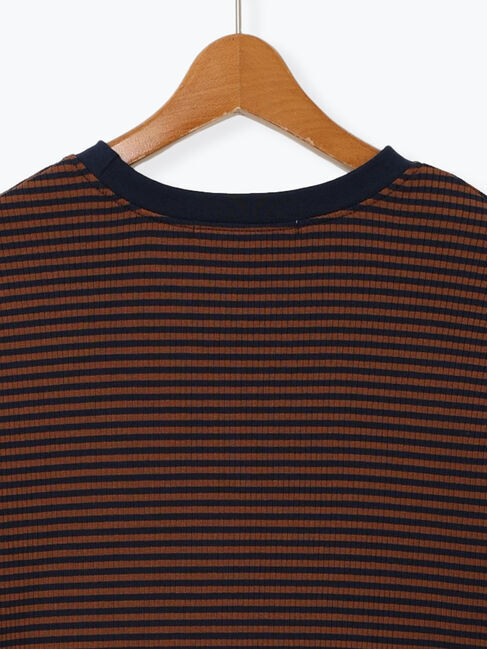 Lugnoncure「配色リブボーダートップス」|その他|