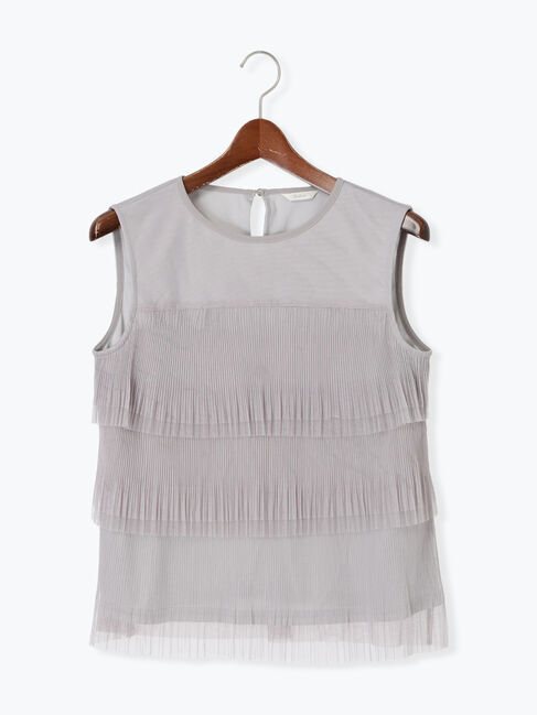 Te chichi「ティアードチュールプリーツブラウス」|シャツ・ブラウス|