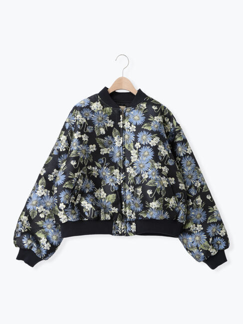 Samansa Mos2「花柄ゴブラン織り中綿ブルゾン」|その他|