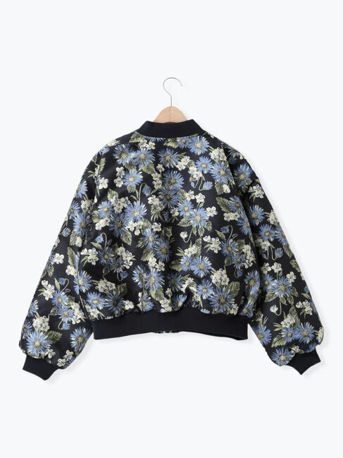 Samansa Mos2「花柄ゴブラン織り中綿ブルゾン」|その他|