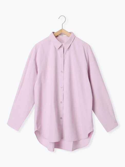 Samansa Mos2 blue「【イージーケア】マルチスタイルシャツ」|シャツ・ブラウス|