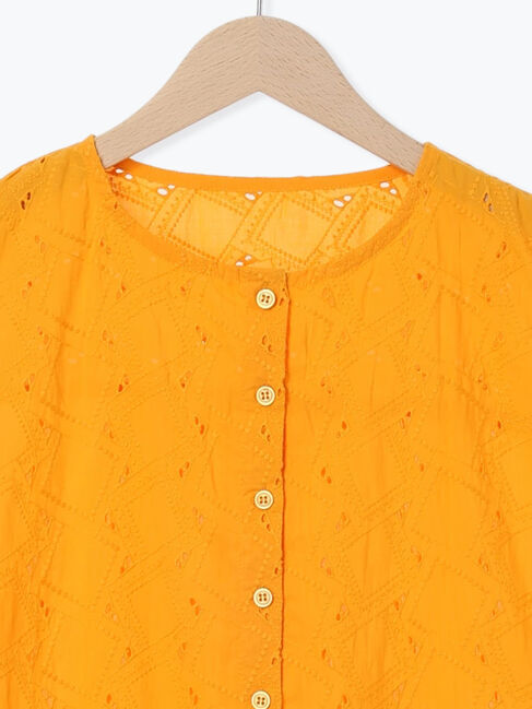 Samansa Mos2 blue「【Made in India】ノースリーブレースブラウス」|シャツ・ブラウス|