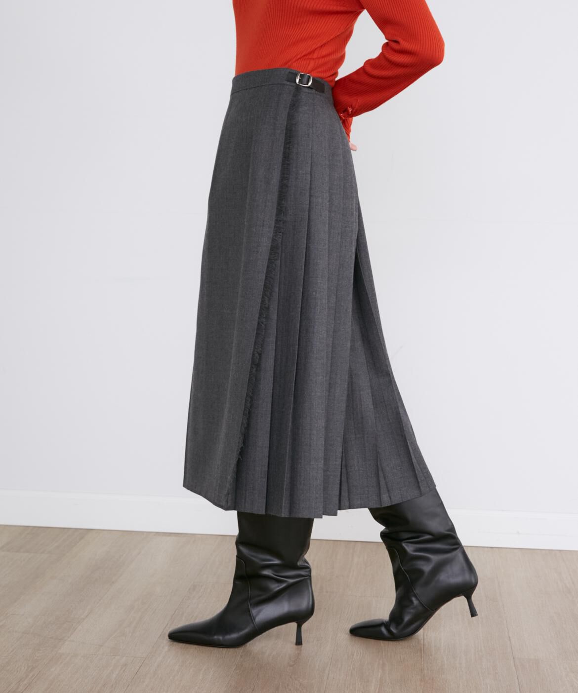 INED「別注ラップミディスカート《O'neil of Dublin》」|スカート|