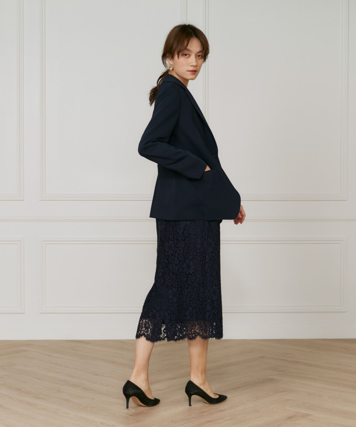 INED「コードレーススカート」|タイト|