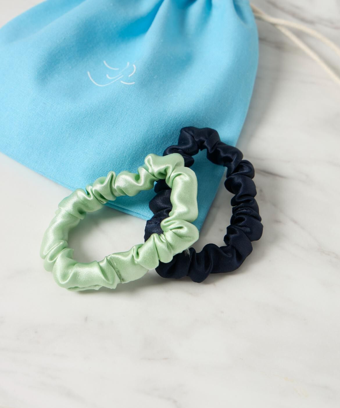 INED「《SUPERIOR CLOSET》シルク ミニシュシュ《TRESSE》」|ヘアゴム・シュシュ|ペパーミント9