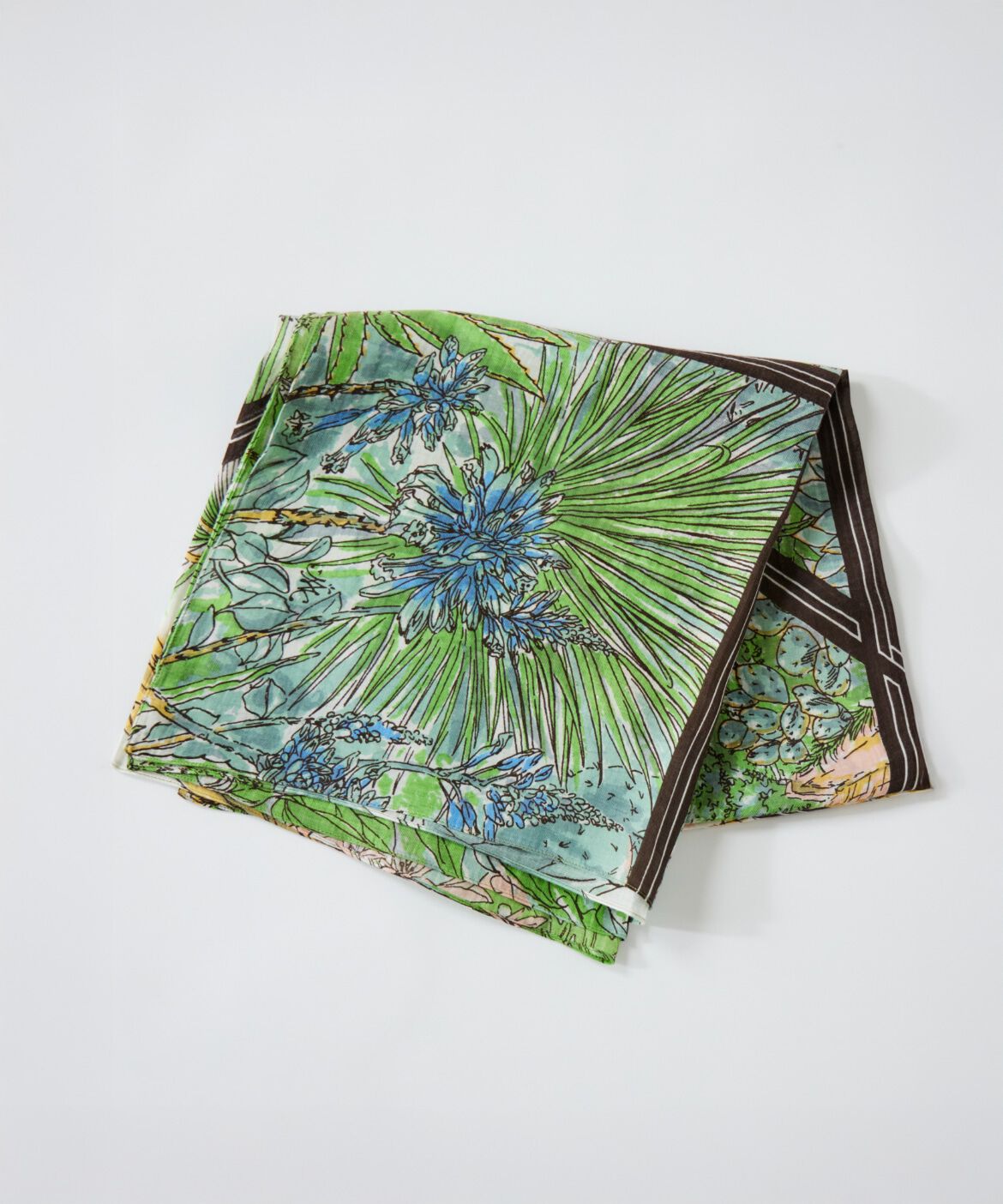 INED「コットンシルクストール　サキュレントガーデン《manipuri》」|ストール|