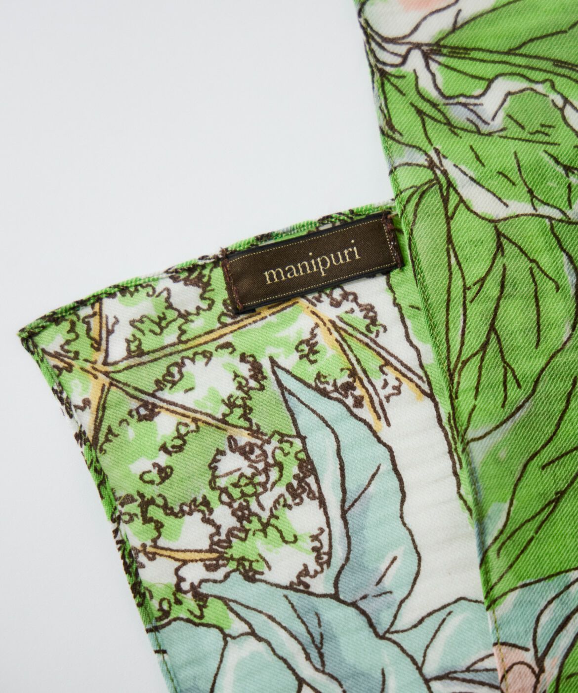 INED「コットンシルクストール　サキュレントガーデン《manipuri》」|ストール|