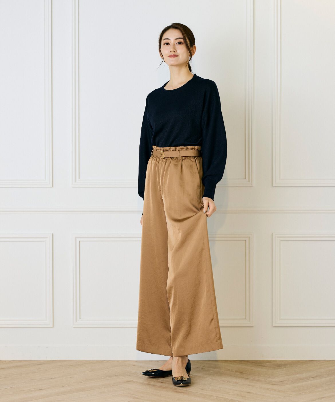 7-IDconcept.「ラメパフスリーブニットプルオーバー」|ニット・セーター|