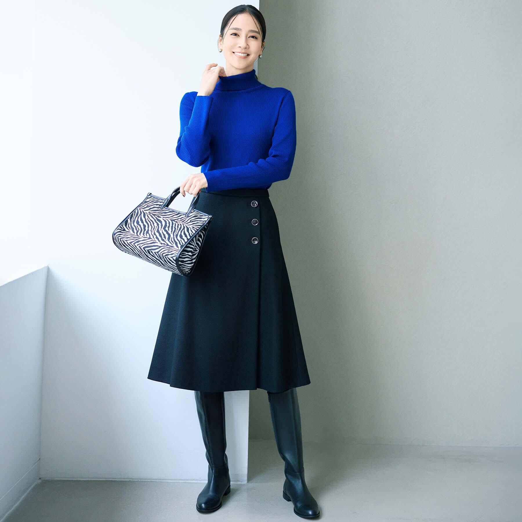 UNTITLED「【ウール100%/ミモレ丈】ミルドスムースフレアスカート」|スカート|